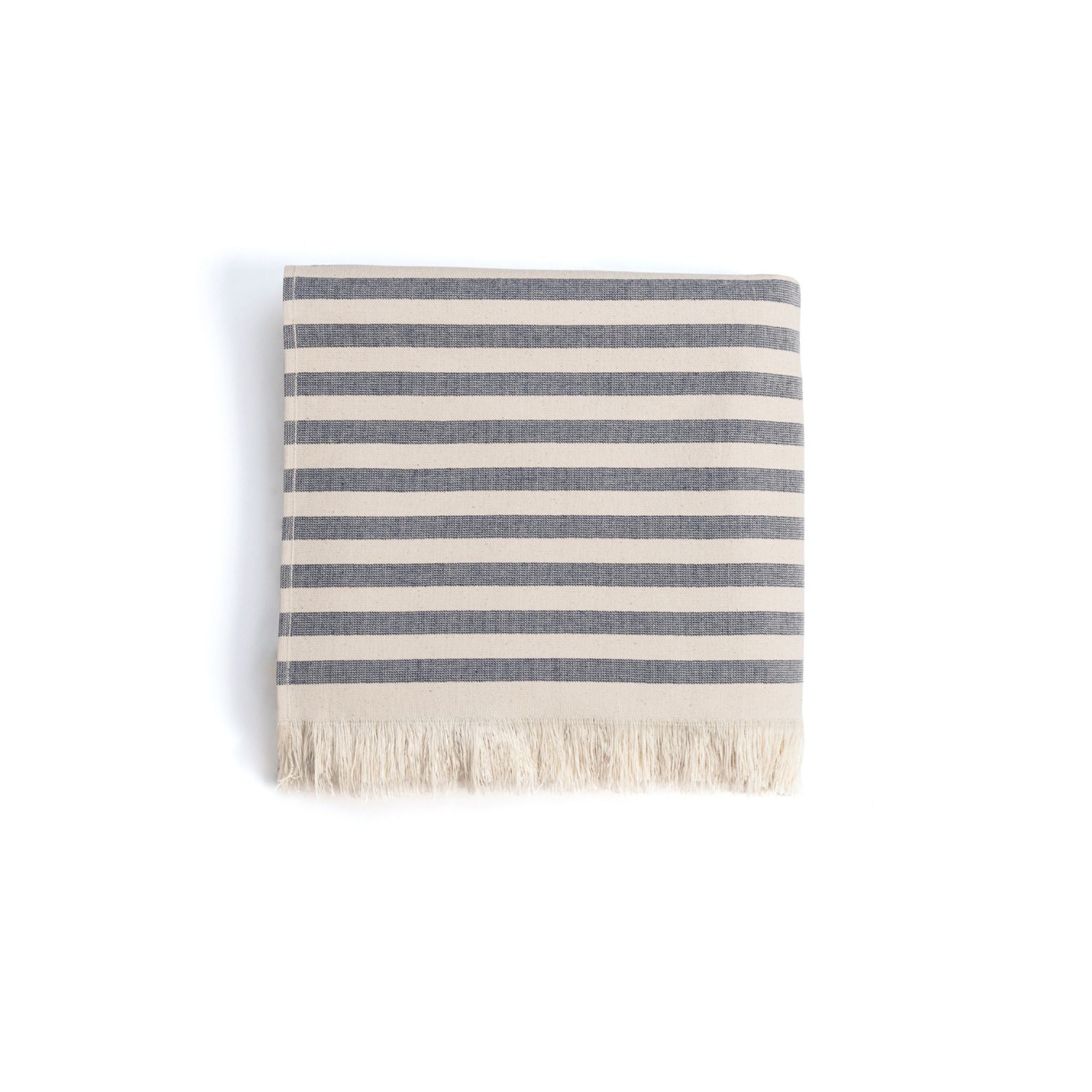 Strandtuch Barra blau/beige