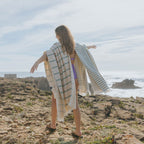 Strandtuch Barra grün/beige