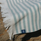 Strandtuch Barra grün/beige