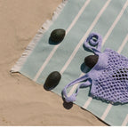 Strandtuch Belém – grün/beige