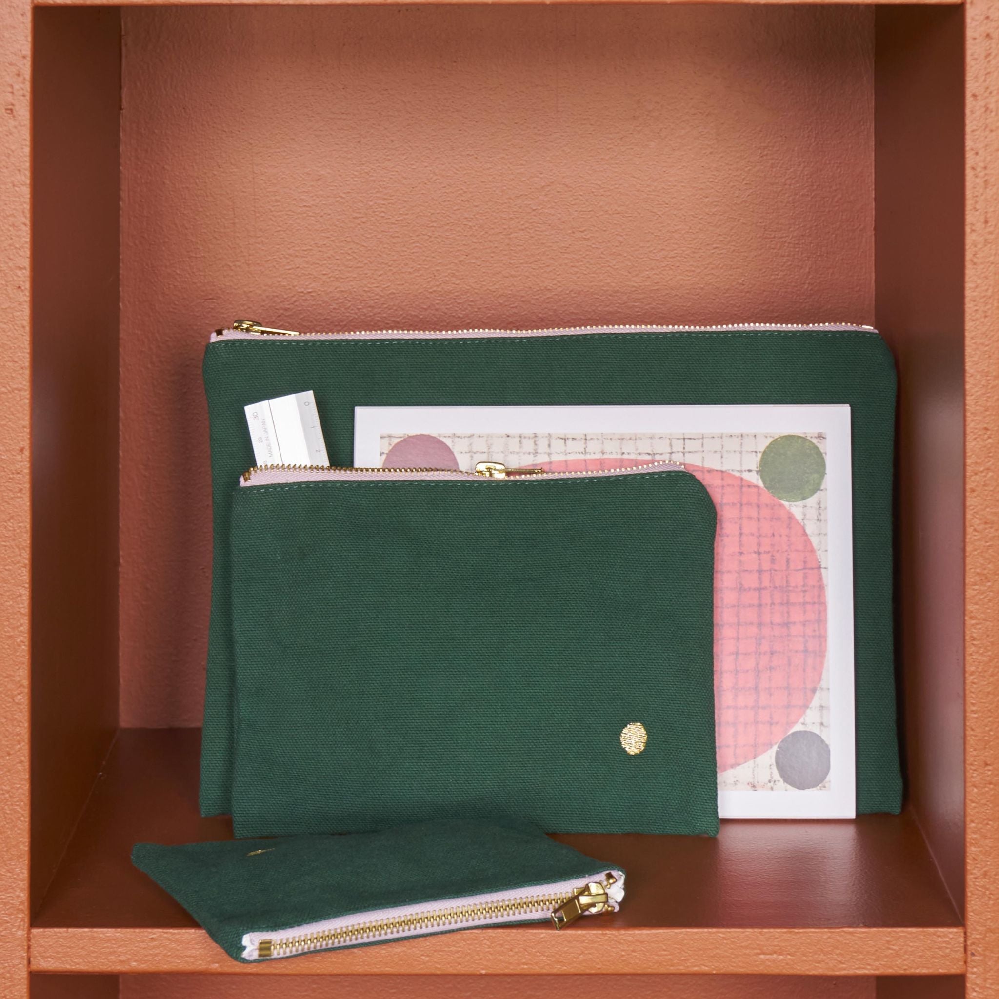 Kosmetikbeutel grün - Grösse S