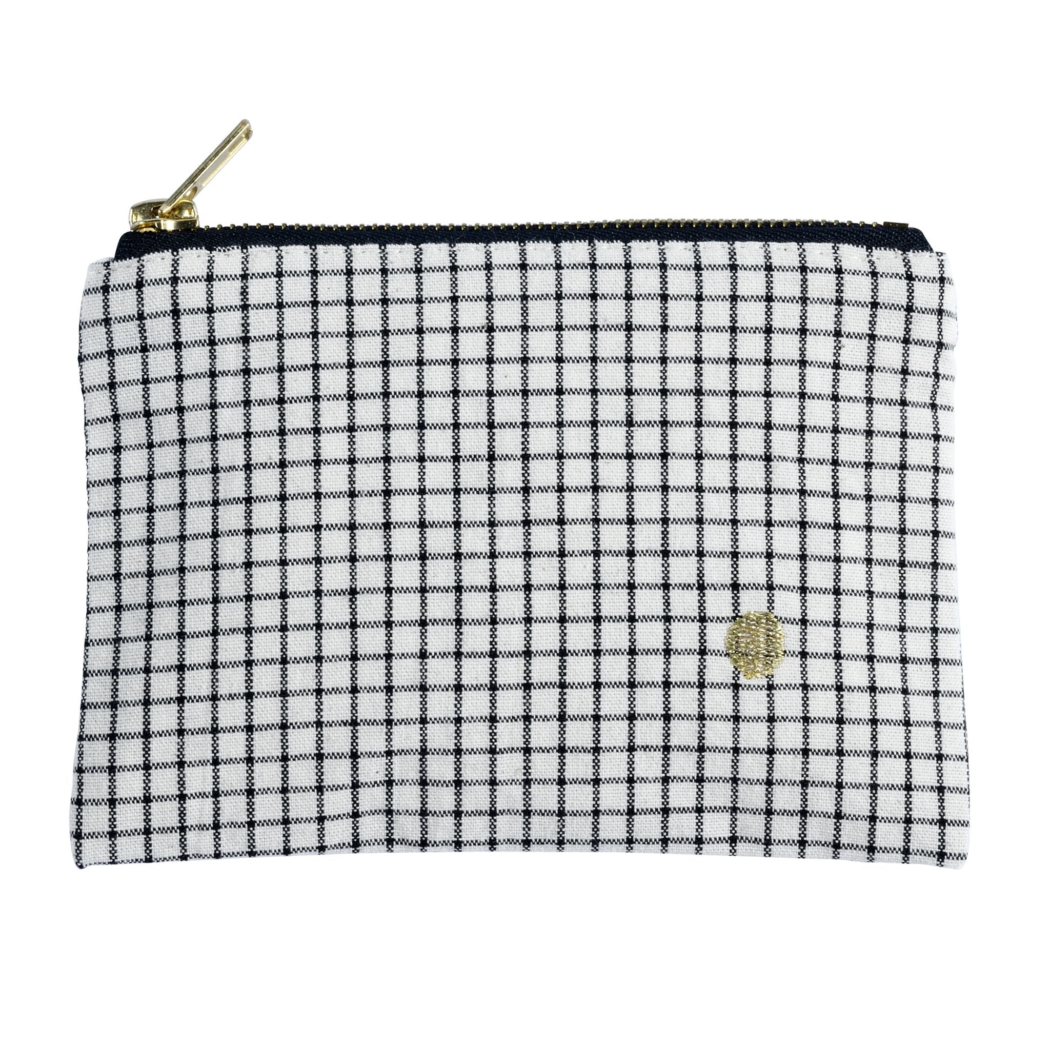Kosmetikbeutel kariert - Grösse S