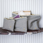 Kosmetikbeutel gestreift  - Grösse S