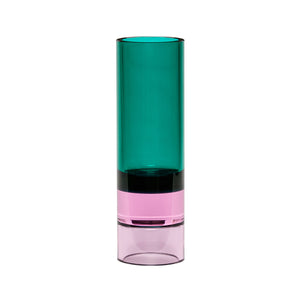 Astro Teelichthalter Grün/Rosa