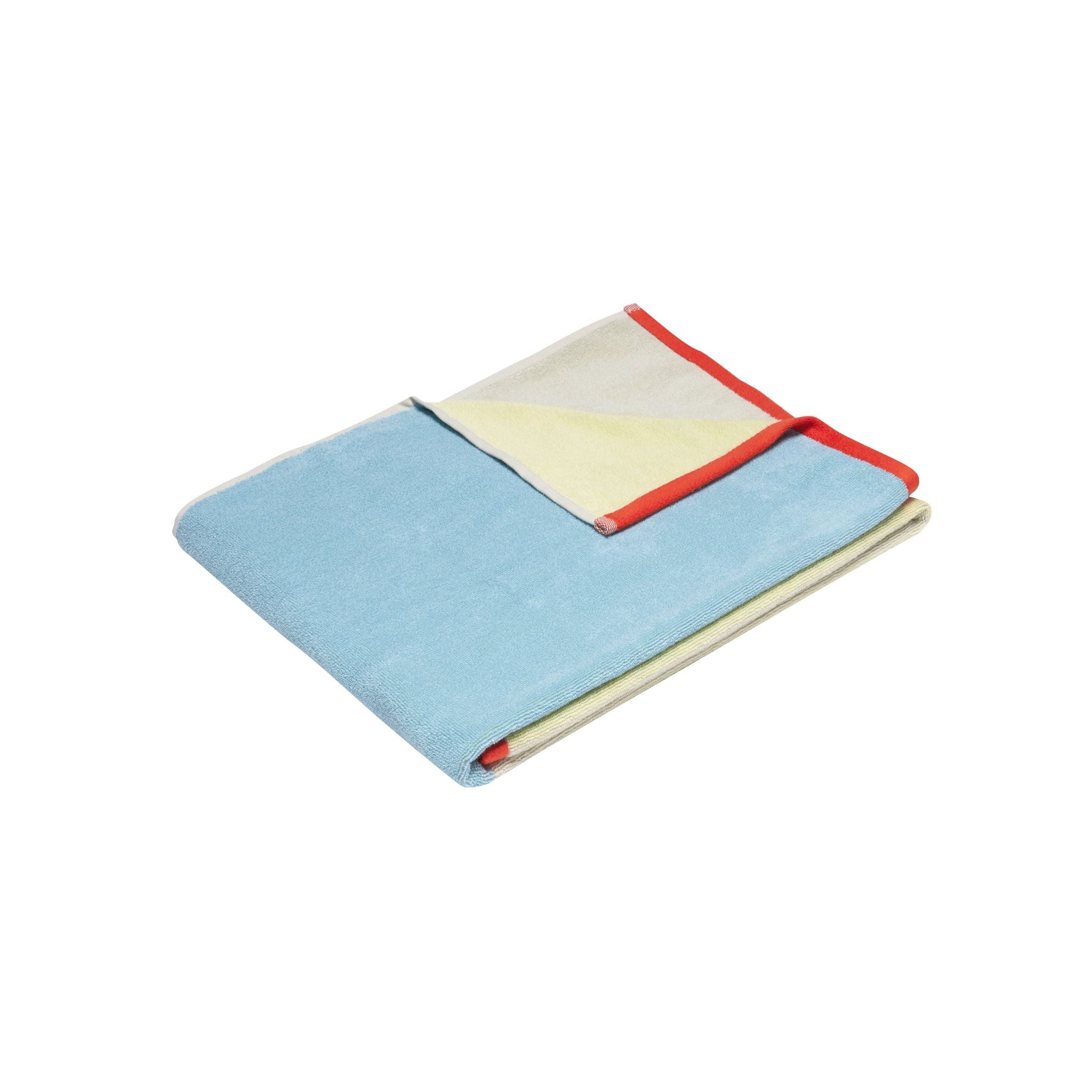 Handtuch BLOCK hellblau/bunt