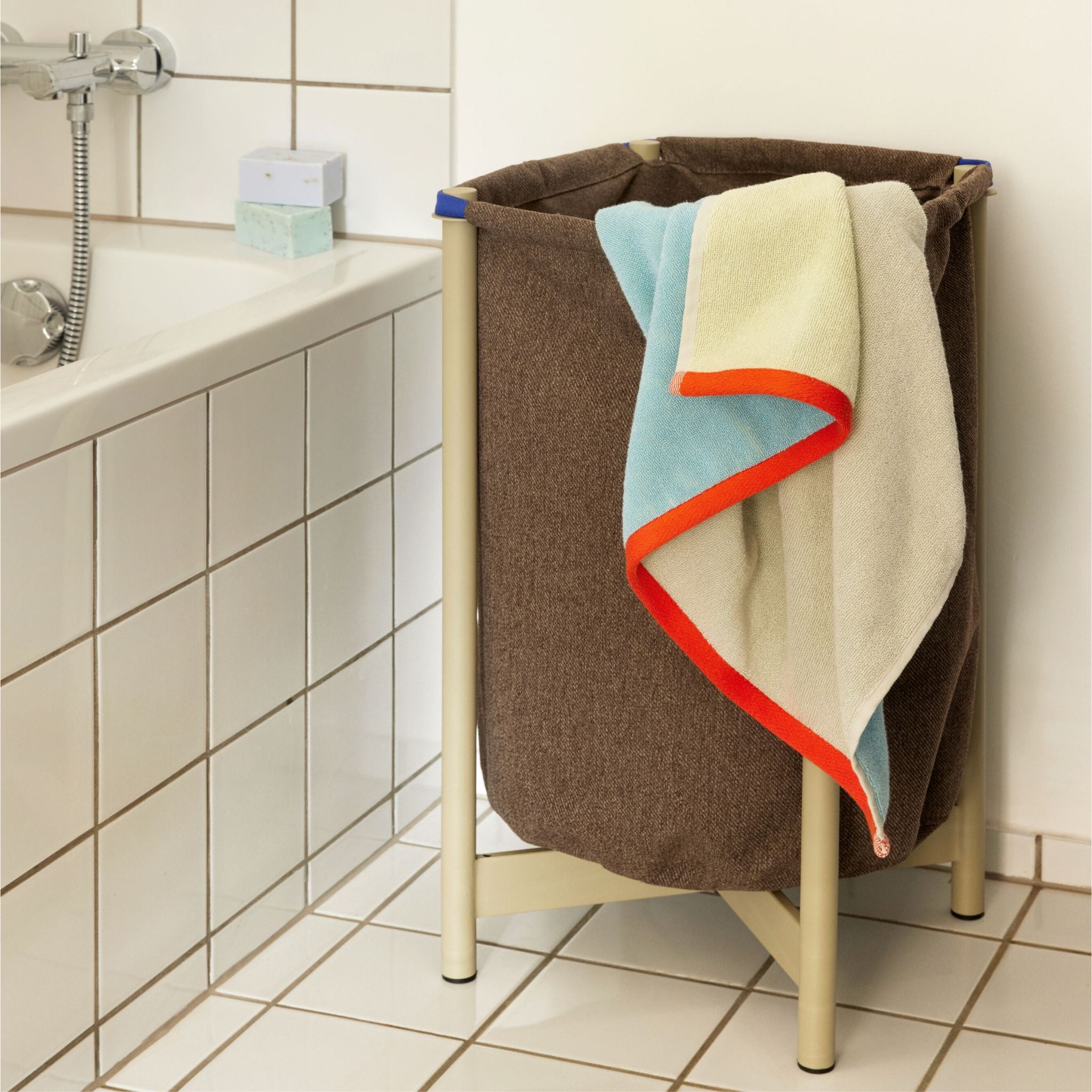 Handtuch BLOCK hellblau/bunt