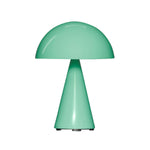 Mush tragbare Tischlampe in Hellgrün im skandinavischen Design.