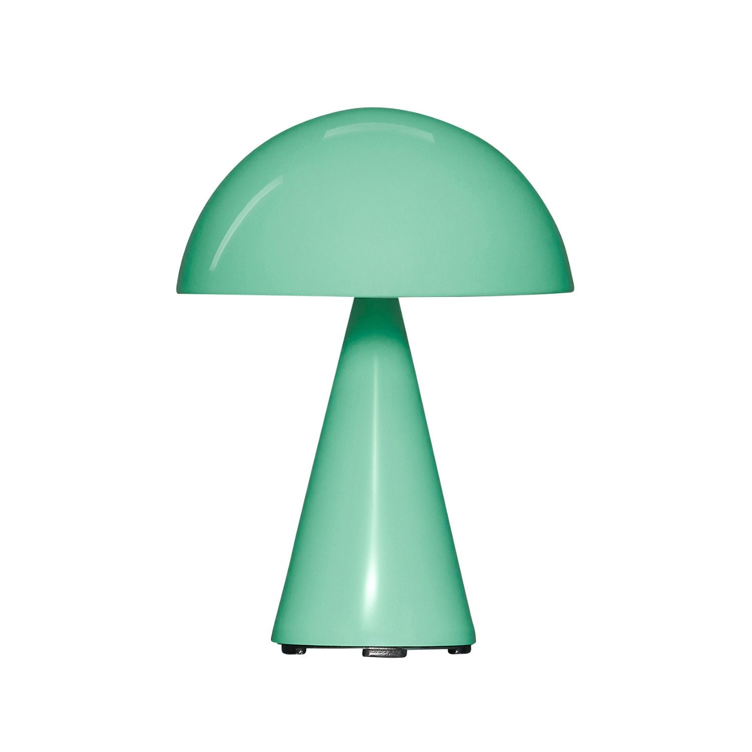 Mush tragbare Tischlampe in Hellgrün im skandinavischen Design.