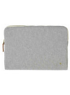 gepolsterte laptophülle mit schwarz- weiss gestreift aus baumwolle