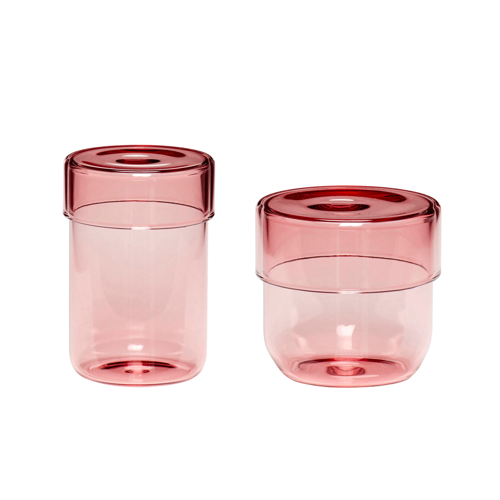 Pop Aufbewahrungsglas Small Rosa (2er Set)