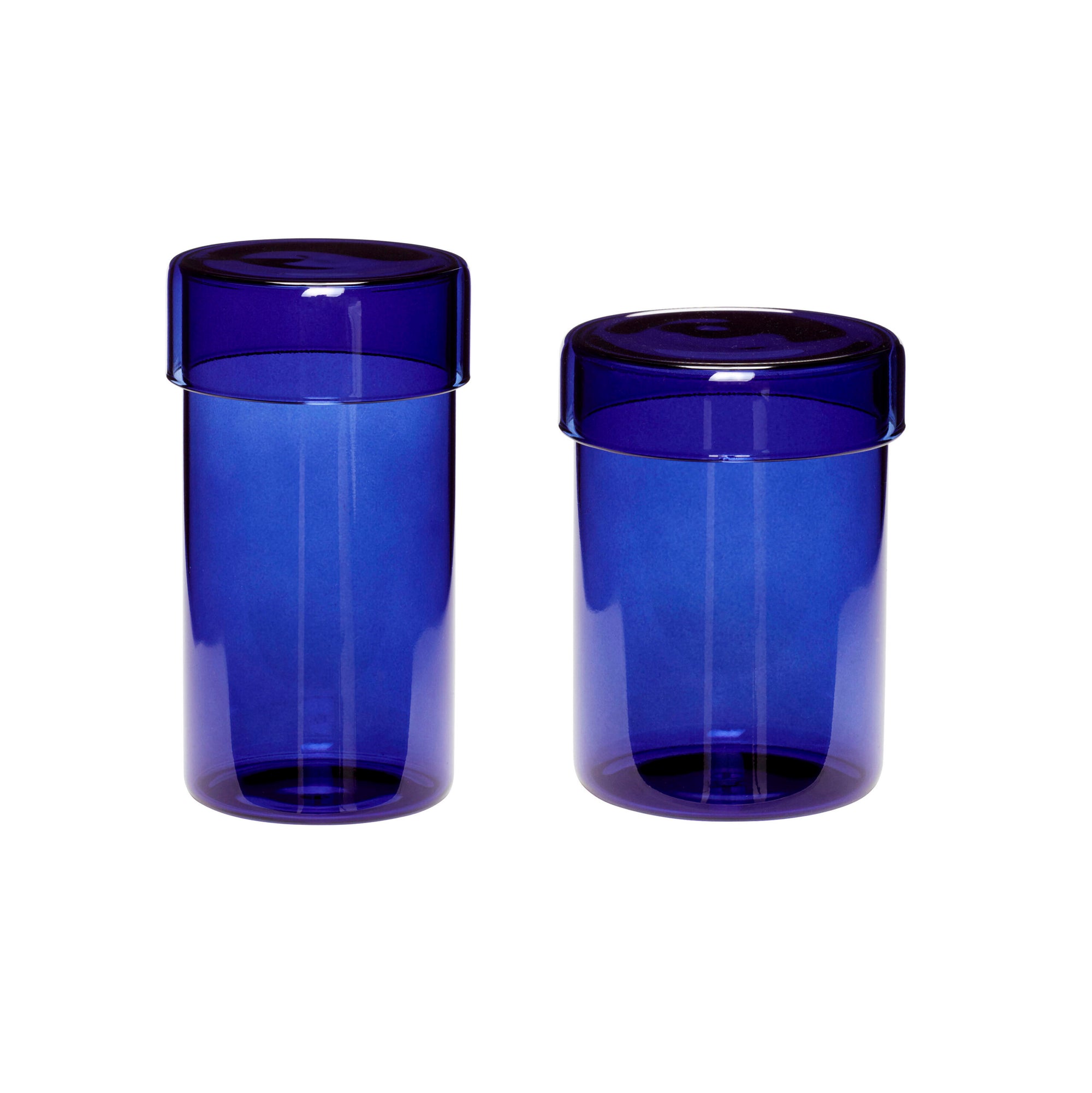 Pop Aufbewahrungsglas Large Blau (2er Set)
