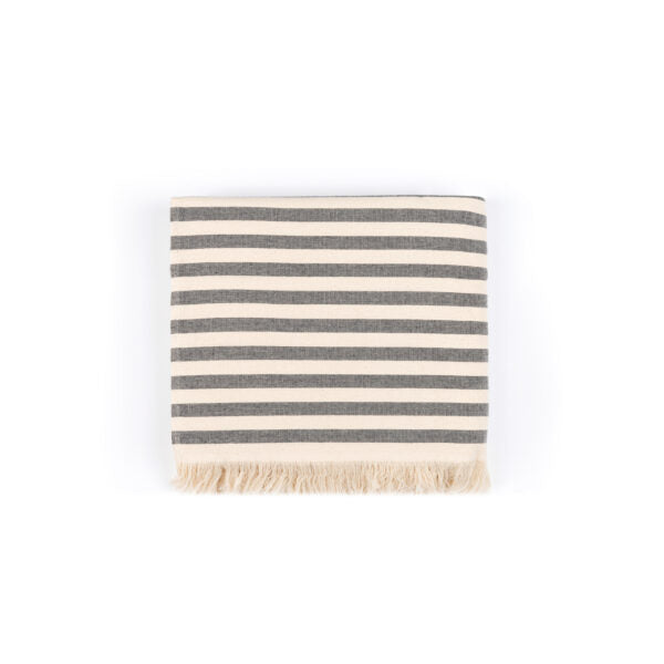 Strandtuch Barra schwarz/beige