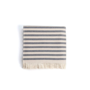 Strandtuch Barra blau/beige