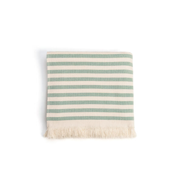 Strandtuch Barra grün/beige