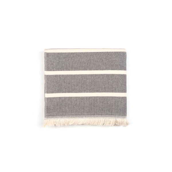 Strandtuch Belém schwarz/beige