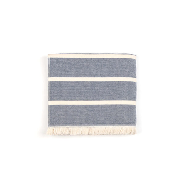 Strandtuch Belém blau/beige