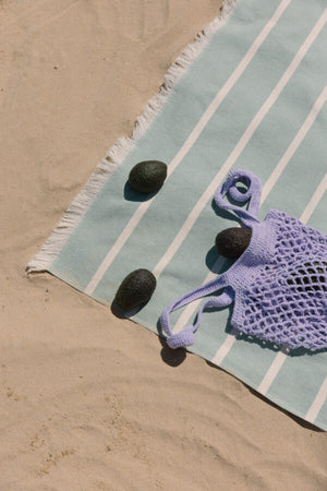 Strandtuch Belém grün/beige