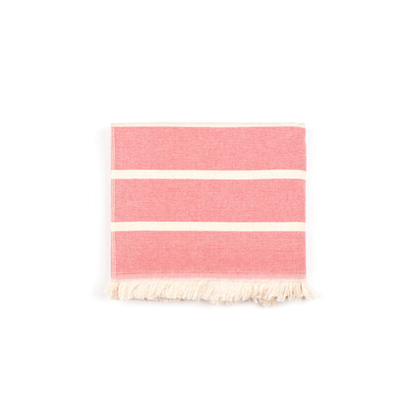 Strandtuch Belém rot/beige