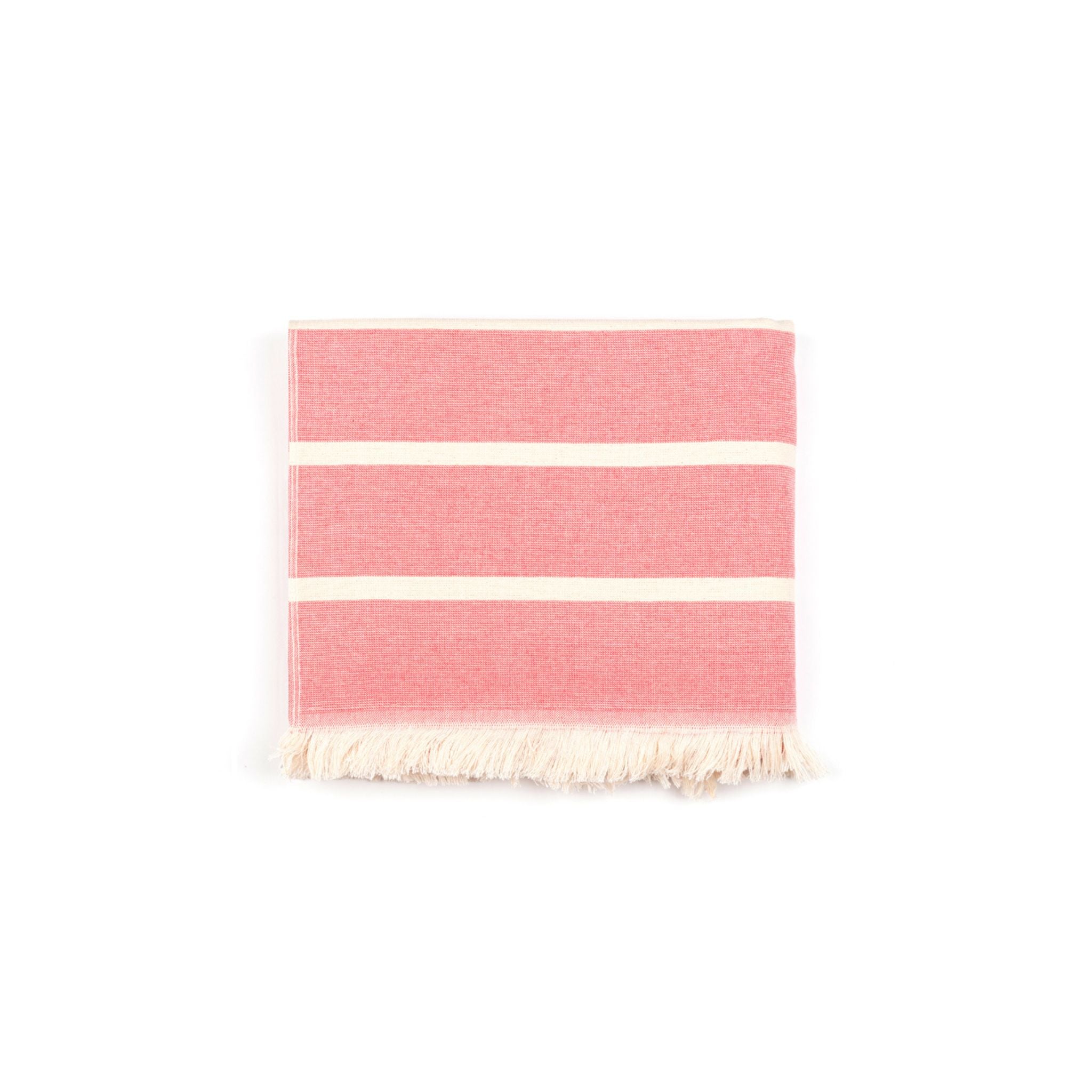 Strandtuch Belém – rot/beige