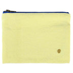 gelber baumwollbeutel mit reissverschluss