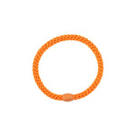 Neon-oranger Kknekki Slim Haargummi mit geflochtener Struktur.